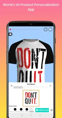 3D Mockup | 3D T-shirt animato android App screenshot 7